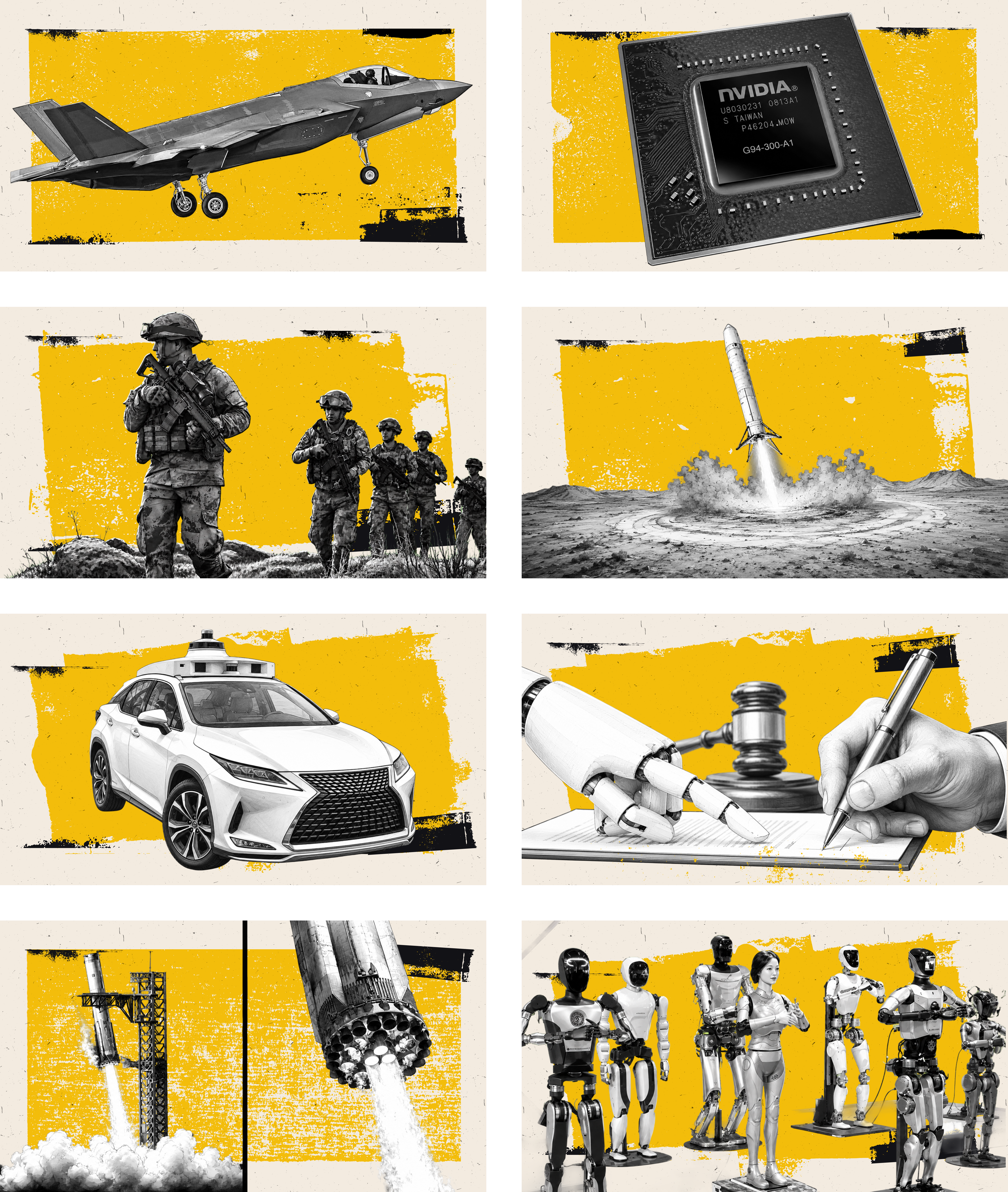 Editorial thumbnails adapted for defense, robotics and mobility stories