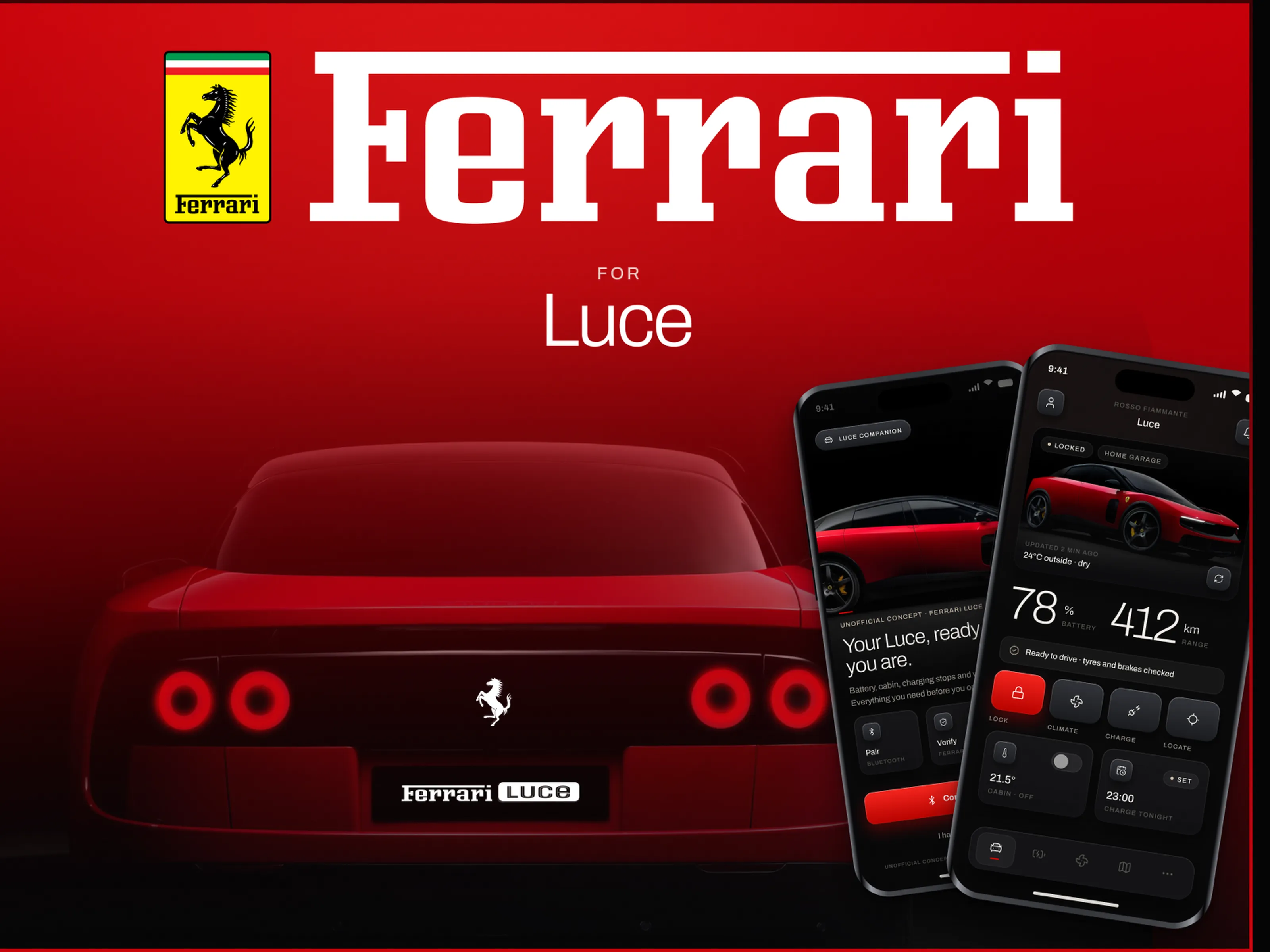 Luce, a car companion app concept