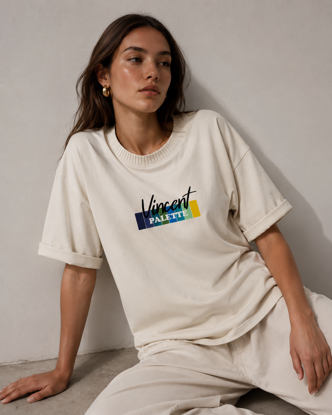 A printed MUDO T-shirt from the finished collection