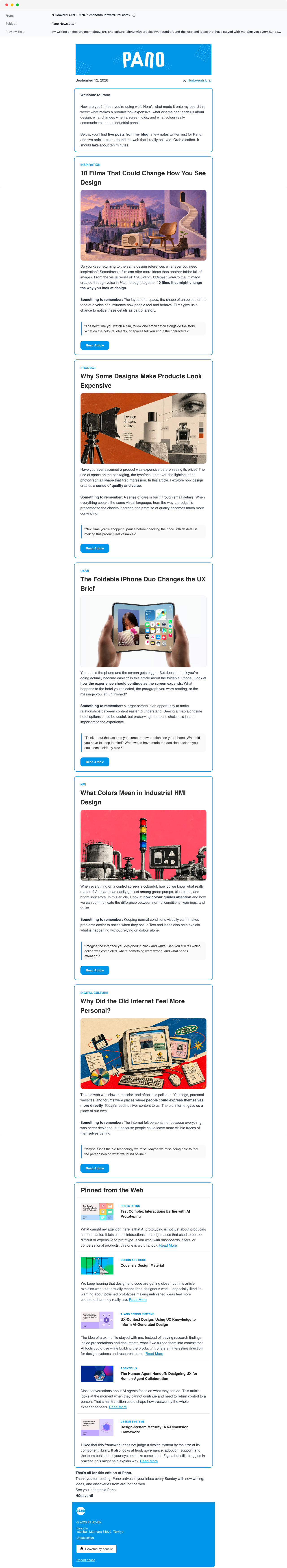 A recent issue of the newsletter, in full