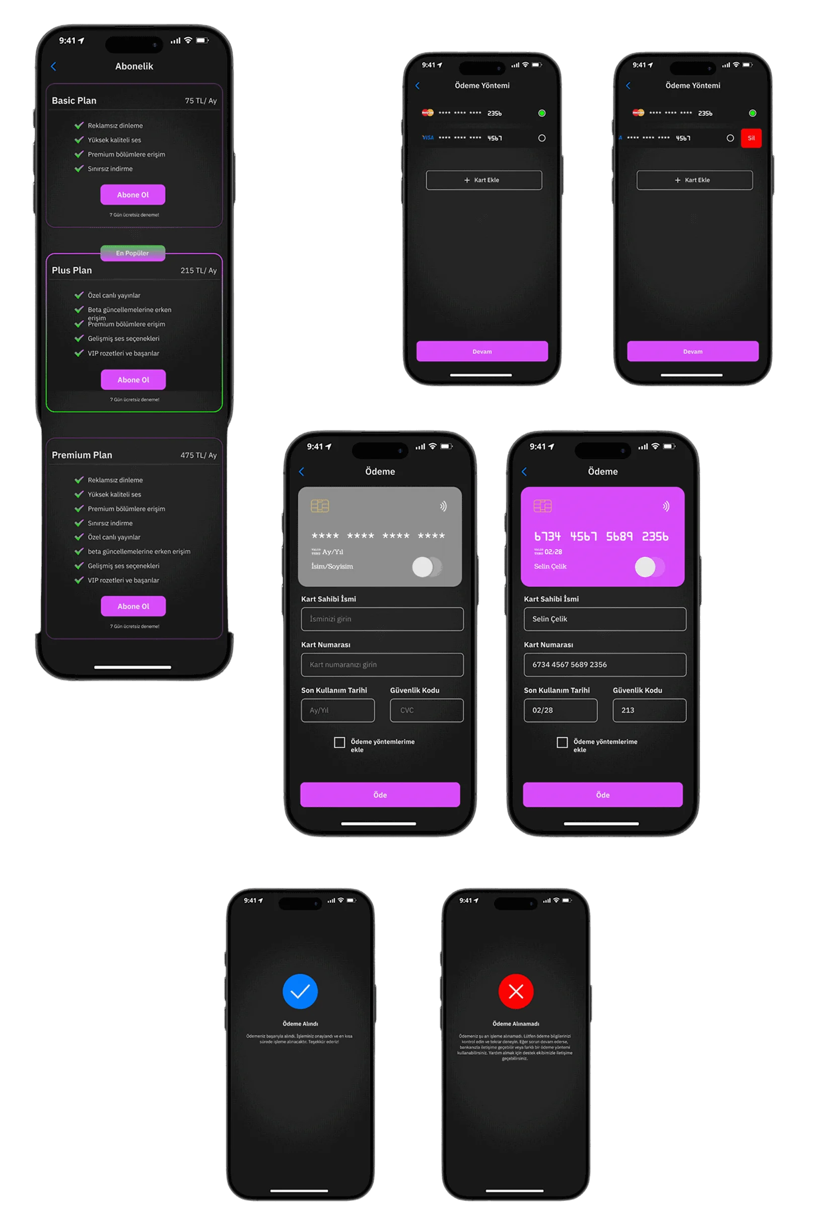 Podio subscription and purchase screen