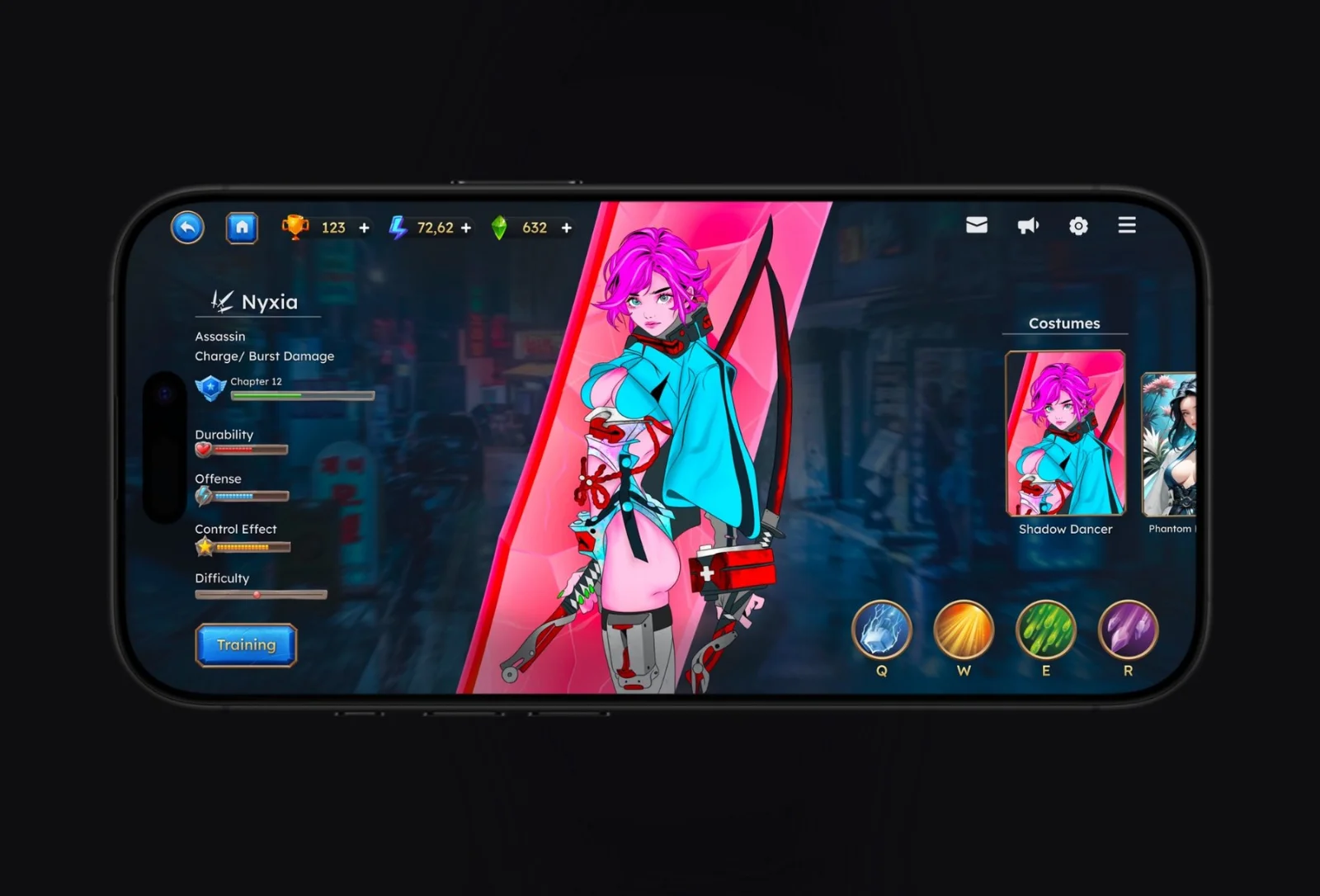 Samurai game UI design, view 8 of 9