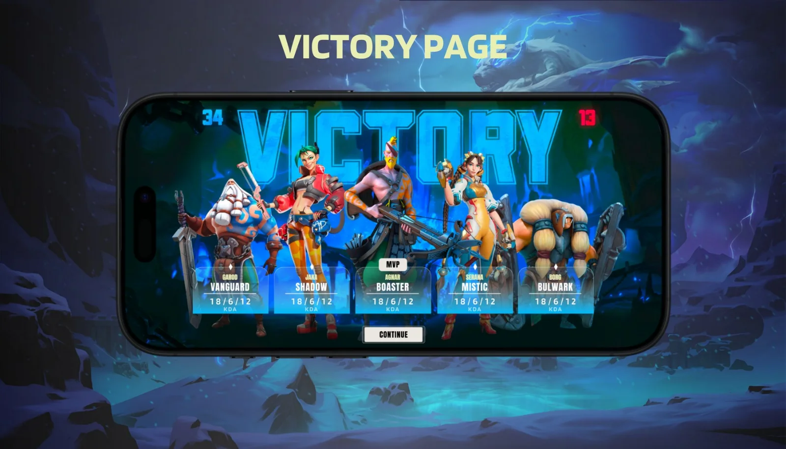 Wior game UI design, view 7 of 12