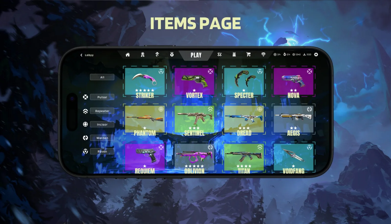 Wior game UI design, view 11 of 12